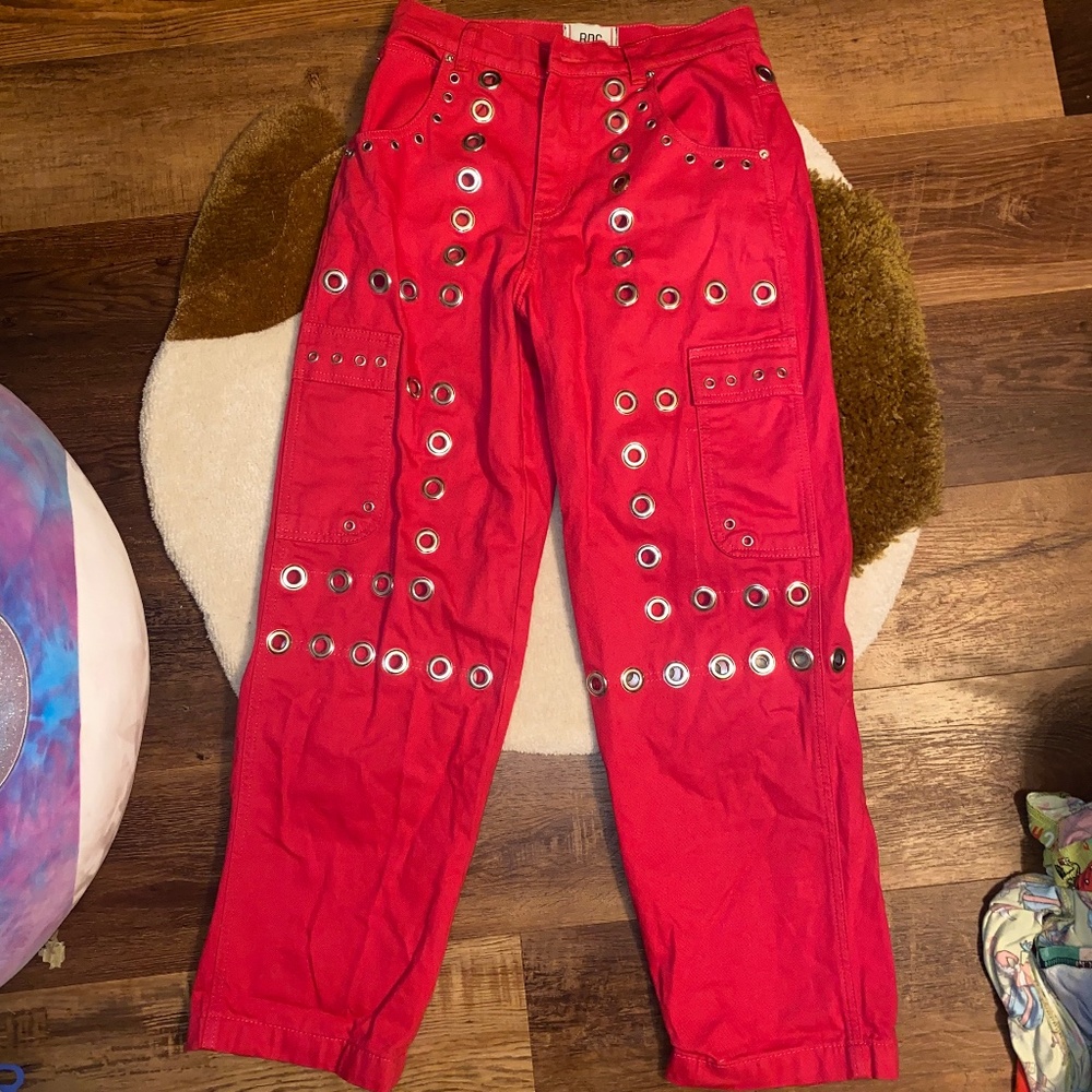 BDG Maxo Grommet Cargo Jean - Pink Denim 26